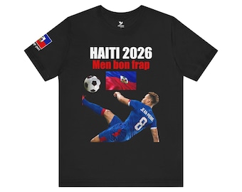 Haiti 2026, Soccer Player Tee | Men bon frap, Haitian Flag