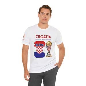 Croatia 2026, Flag Crest World Cup Shirt | Soccer Tee image 10