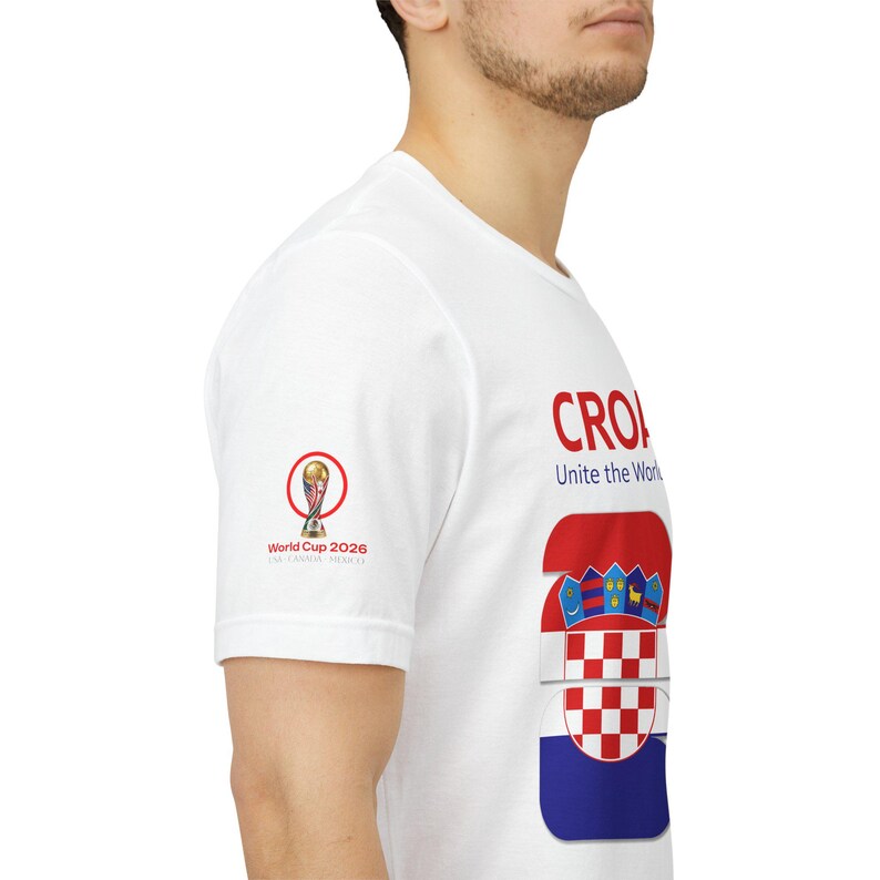 Croatia 2026, Flag Crest World Cup Shirt | Soccer Tee image 20