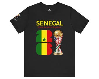 Senegal 2026, WM 2026 T-Shirt | Senegalesische Flaggen-T-Shirt