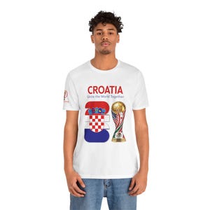 Croatia 2026, Flag Crest World Cup Shirt | Soccer Tee image 8