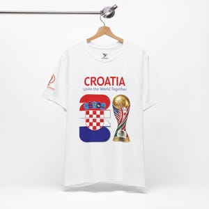 Croatia 2026, Flag Crest World Cup Shirt | Soccer Tee image 4