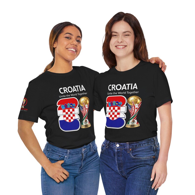 Camiseta de Croacia 2026 con el escudo y el trofeo de la Copa del Mundo / Camiseta para aficionados al fútbol croata imagen 19