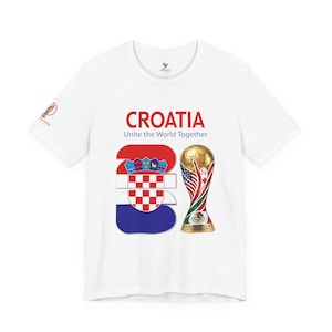 Croatia 2026, Flag Crest World Cup Shirt | Soccer Tee image 1