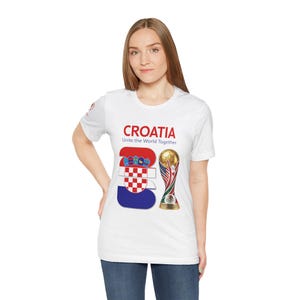 Croatia 2026, Flag Crest World Cup Shirt | Soccer Tee image 9