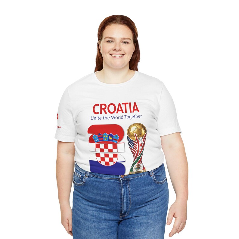Croatia 2026, Flag Crest World Cup Shirt | Soccer Tee image 11