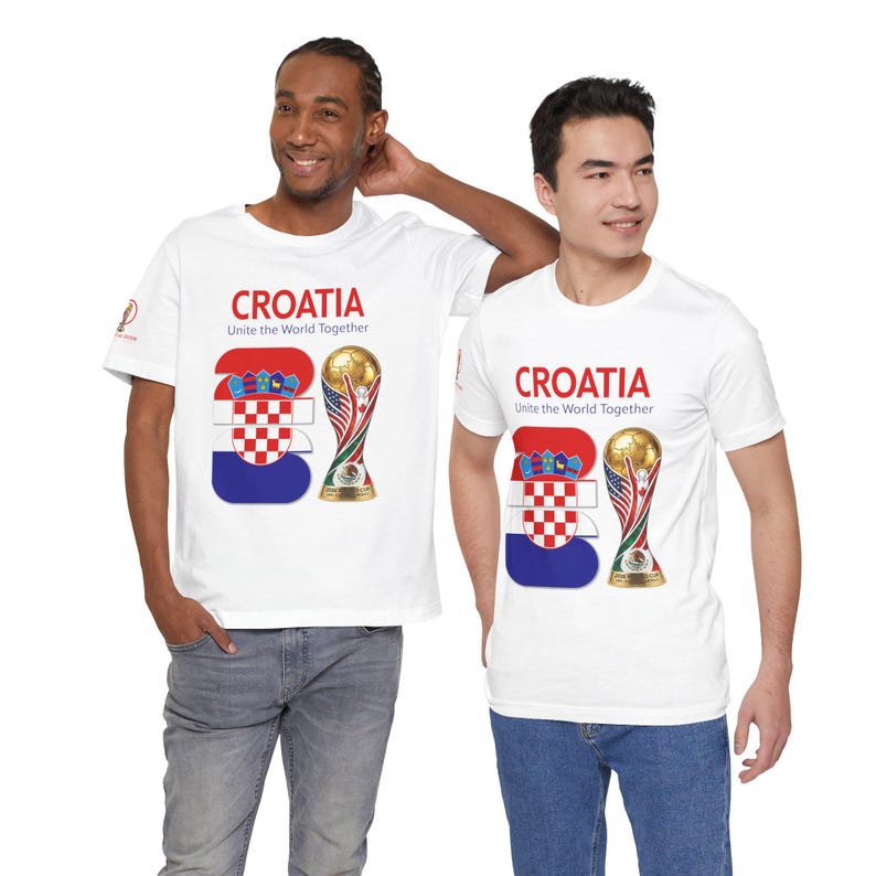 Croatia 2026, Flag Crest World Cup Shirt | Soccer Tee image 19