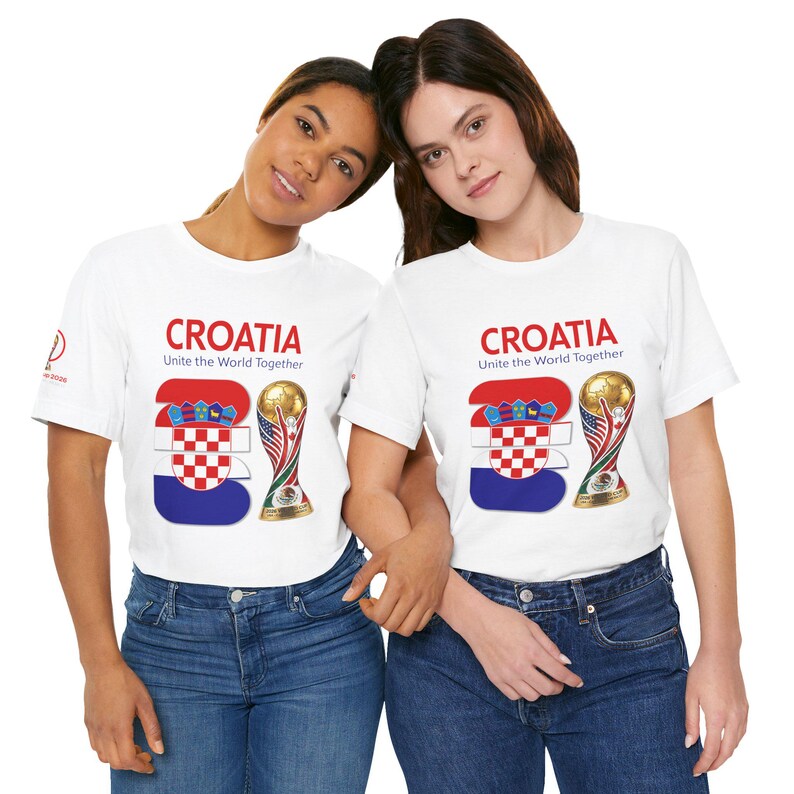 Croatia 2026, Flag Crest World Cup Shirt | Soccer Tee image 17