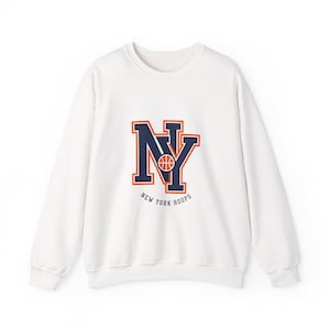 NY Basketball Varsity Crewneck Sweatshirt | Retro Collegiate Hoops