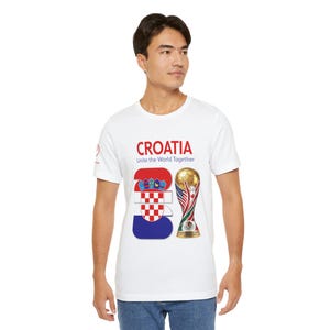 Croatia 2026, Flag Crest World Cup Shirt | Soccer Tee image 14