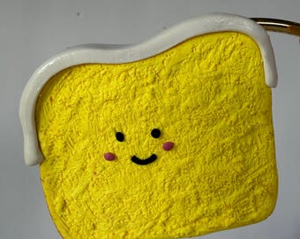 Handmade Polymer Clay Lemon Cake Slice Magnet – Kawaii Dessert Decor