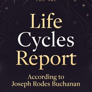 Personlig livscykelrapport | Joseph Rodes Buchanan 7-årig cykelanalys | Digital PDF