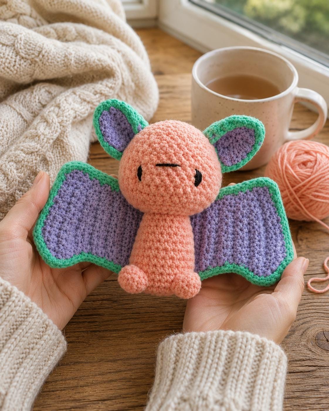 30 Bat Crochet Patterns for Halloween Decor, Gifts, and Spooky-Cute Amigurumi 20 Pastel Bat Plush Tutorial