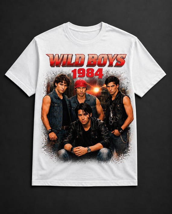 Wild Boys 1984 Vintage Graphic Tee 80s Street Culture Bad Boy T-Shirt