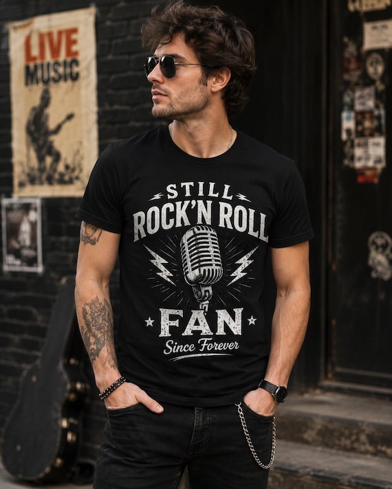 Vintage Rock n Roll Shirt, Classic Music Tee, Retro Concert Graphic, Fan Gift