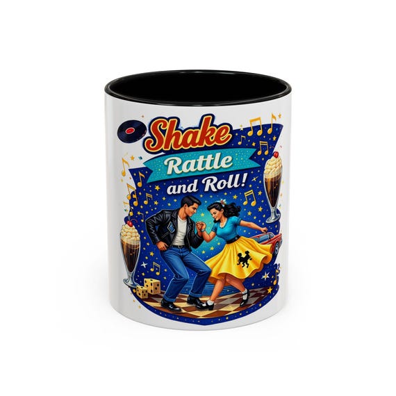 Shake Rattle and Roll Dance Couple Mug | Accent Coffee Mug