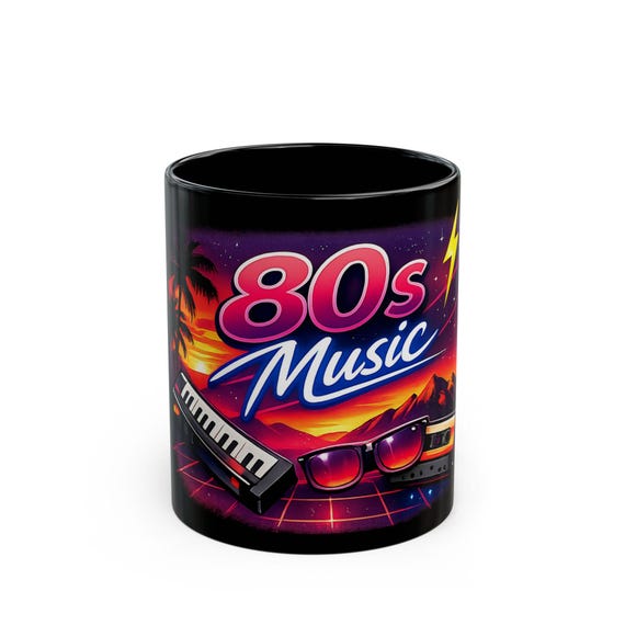 Living 80s Nostalgia Mug | Retro Romantic 80s Years Coffee Cup