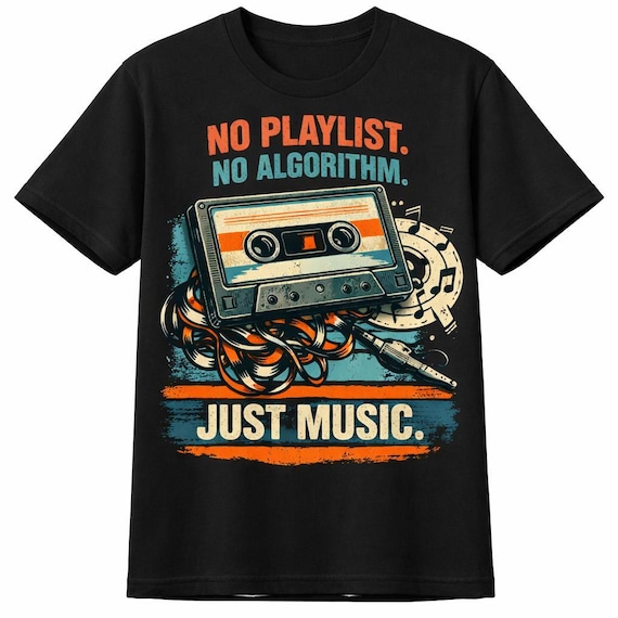 Retro Cassette Tape Graphic Tee: Vintage 80s 90s Music Lover Streetwear