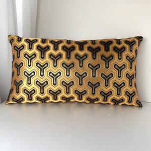japanese vintage obi brocade sofa bedding throw pillow case, brocade cushion, gold decor pillow cover, wedding gift, golden decoration,