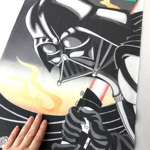 Japanese Samurai Wall Decor Fabric Darth Vader Tenugui Fabric
