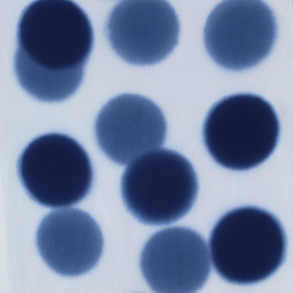 Polka dots Japanese fabric, Indigo blue  tenugui, Japanese Tenugui Shibori fabric, dot tenugui fabric, kawaii fabric, indigo Japanese noren