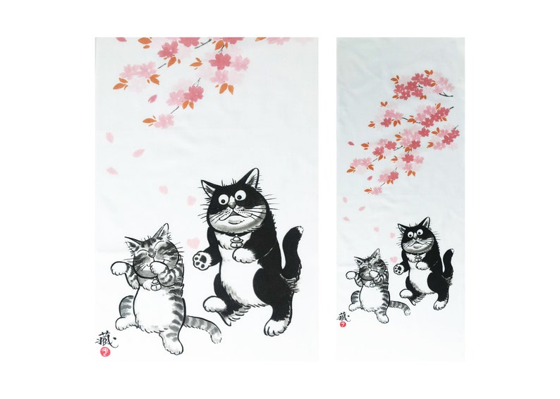 maneki neko fabric