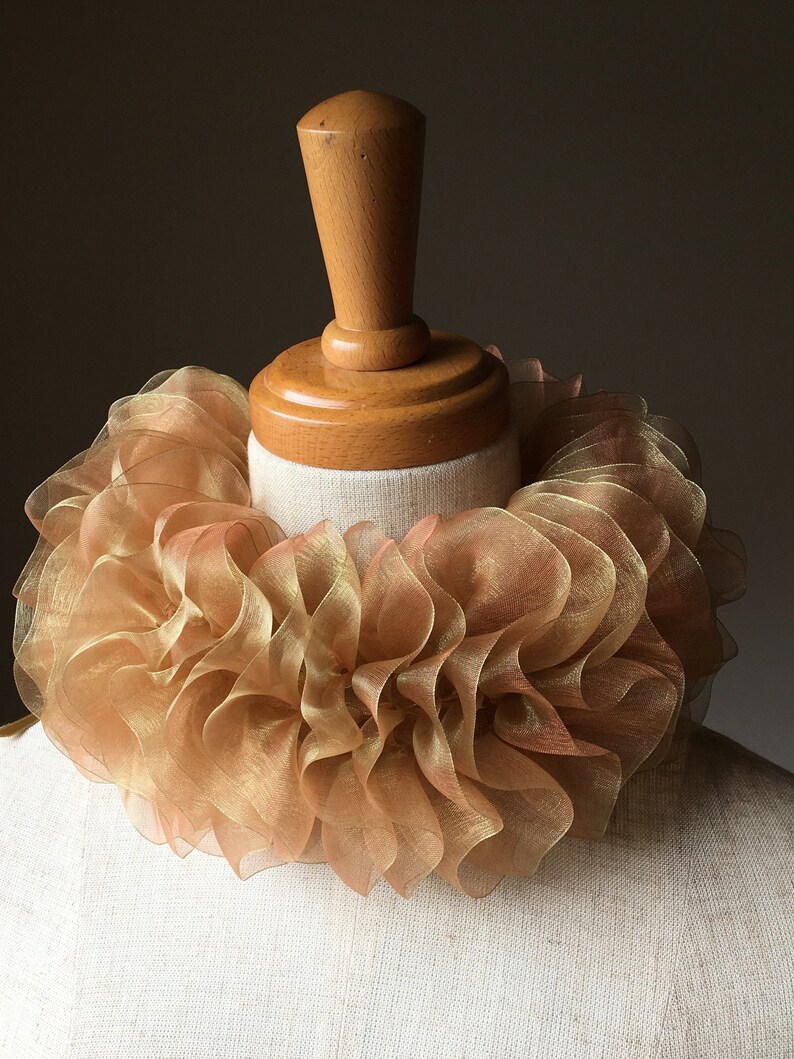 ruffed high collar for weddings