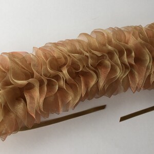 Ruff de cuello de encaje de organza marfil, gargantilla de ruff burlesque, ruffs de traje isabelino, cuello alto con volantes para bodas, ruffs en capas de la era Tudor imagen 9