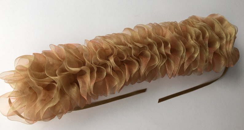 Ruff de cuello de encaje de organza marfil, gargantilla de ruff burlesque, ruffs de traje isabelino, cuello alto con volantes para bodas, ruffs en capas de la era Tudor imagen 9