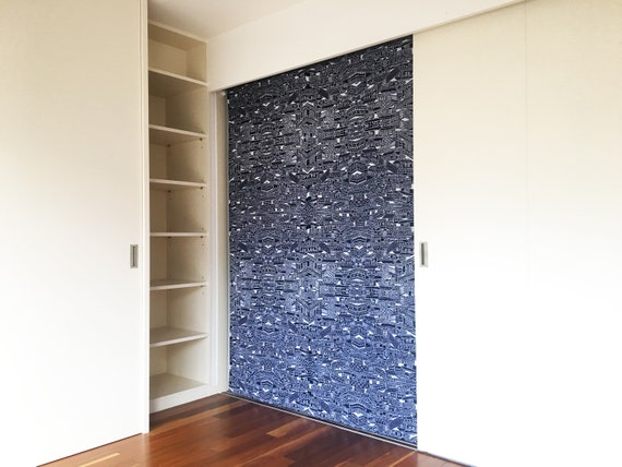 Indigo Noren Curtain Japanese Noren Custom Oriental Style Etsy