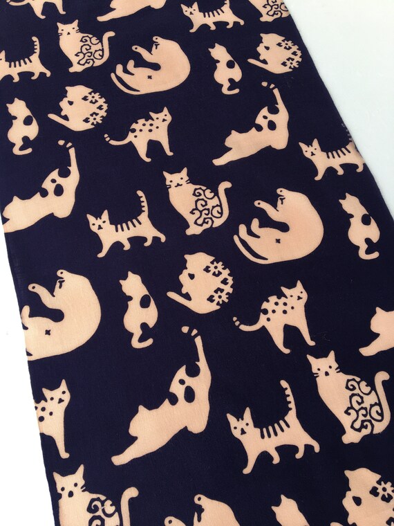 maneki neko fabric