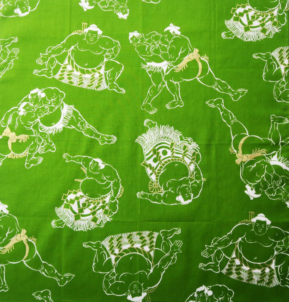 Japanese sumo wrapping cloth fabric Sumo wrestler Japanese Etsy