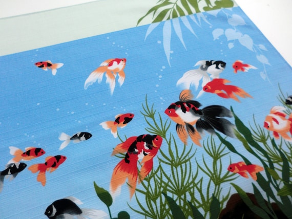 Tissu furoshiki japonais poisson d’or, kingyo furoshiki emballage coton, tissu poissons de poissons tissu d’or de courtepointe japonais kawaii, furoshiki eco sac cfce39 Tissu furoshiki japonais poisson d’or, kingyo furoshiki emballage coton, tissu poissons de poissons tissu d’or de courtepointe japonais kawaii, furoshiki eco sac cfce39