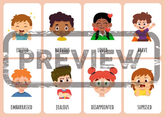 Feelings Cards Game | Emotional Regulation SEL Activity for Kids (Digital Download)