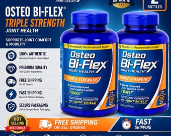 Osteo Bi-Flex Triple Strength Joint Health Supplement Pack of 2 | 200 Tablets Each | 100% Authentic |