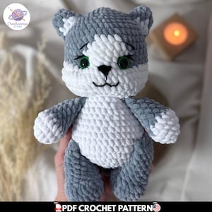 Cuddle Bud Kitty Crochet Pattern, Easy Chubby Cat Amigurumi, Cute Crochet Kitten Plushie Tutorial, Beginner Friendly Animal Softie Gift Idea