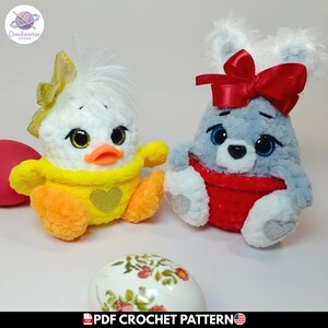 Easter Egg Cover Crochet Pattern, Bunny and Duckling Amigurumi PDF, Cute Spring Decor Tutorial, Handmade Holiday Gift, Plushie Toy Set