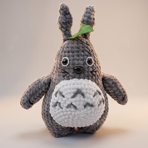 Totoro Crochet Pattern PDF, Studio Ghibli Amigurumi Tutorial, Kawaii Anime Plush Toy, Cute Japanese Forest Spirit, Geeky Nursery Decor Gift