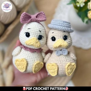 Amigurumi Low Sew Chubby Duckling Pattern, Easy to Follow Realistic Duck Toy, Quick Handmade Crochet Project, Small Cute Ducky Nursery Decor