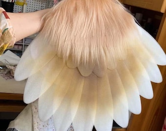 Handmade Bird Tail Fursuit Accessory, Feather Tail for Furry OC Costume, Custom Fantasy Bird Tail, Cosplay Animal Tail, Phoenix Costume