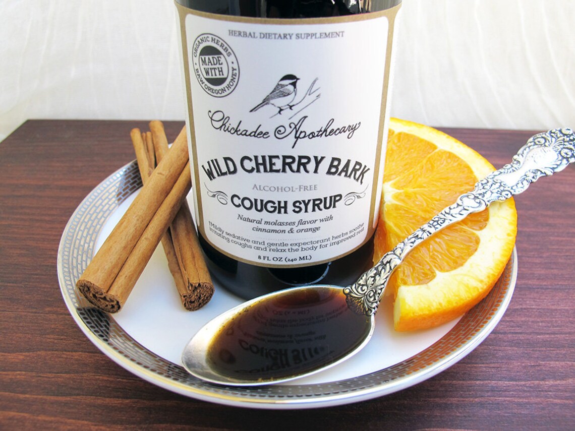 Wild Cherry Bark Cough Syrup Orange & Cinnamon Flavor 8 Fl Oz Etsy
