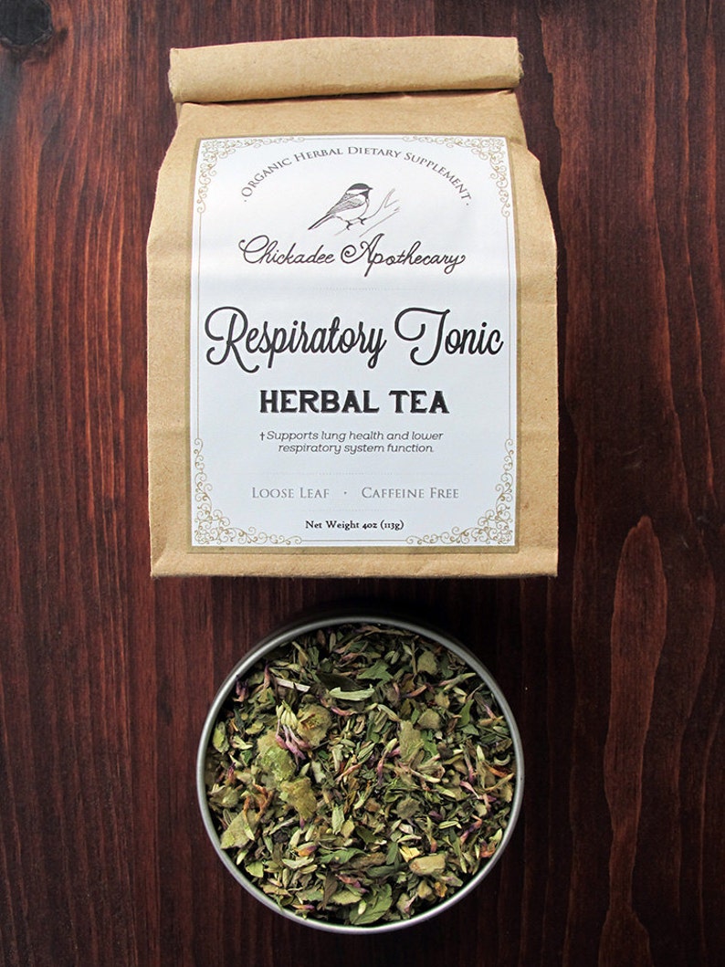 Respiratory Tonic 4oz Organic Herbal Tea Healthy Lung Etsy