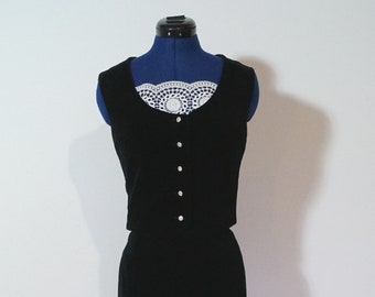 Dirndl dress with lace, velvet dress with lace and trim embellishment, black coloured skirt and bolero bodice