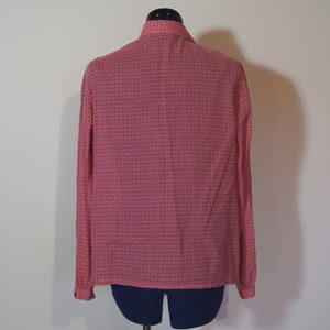 Folk blouse with floral pattern, rose longsleeve blouse, button up and collar image 2
