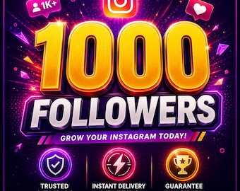 Servicio para aumentar más de 1000 seguidores en Instagram / Entrega rápida / Promoción en Instagram