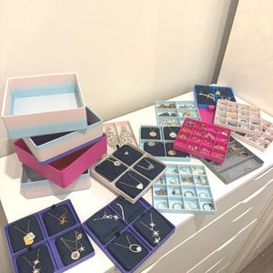Custom Modular Jewelry Box | Stackable 3D Printed Organizer, Ring, Necklace, Earring Storage