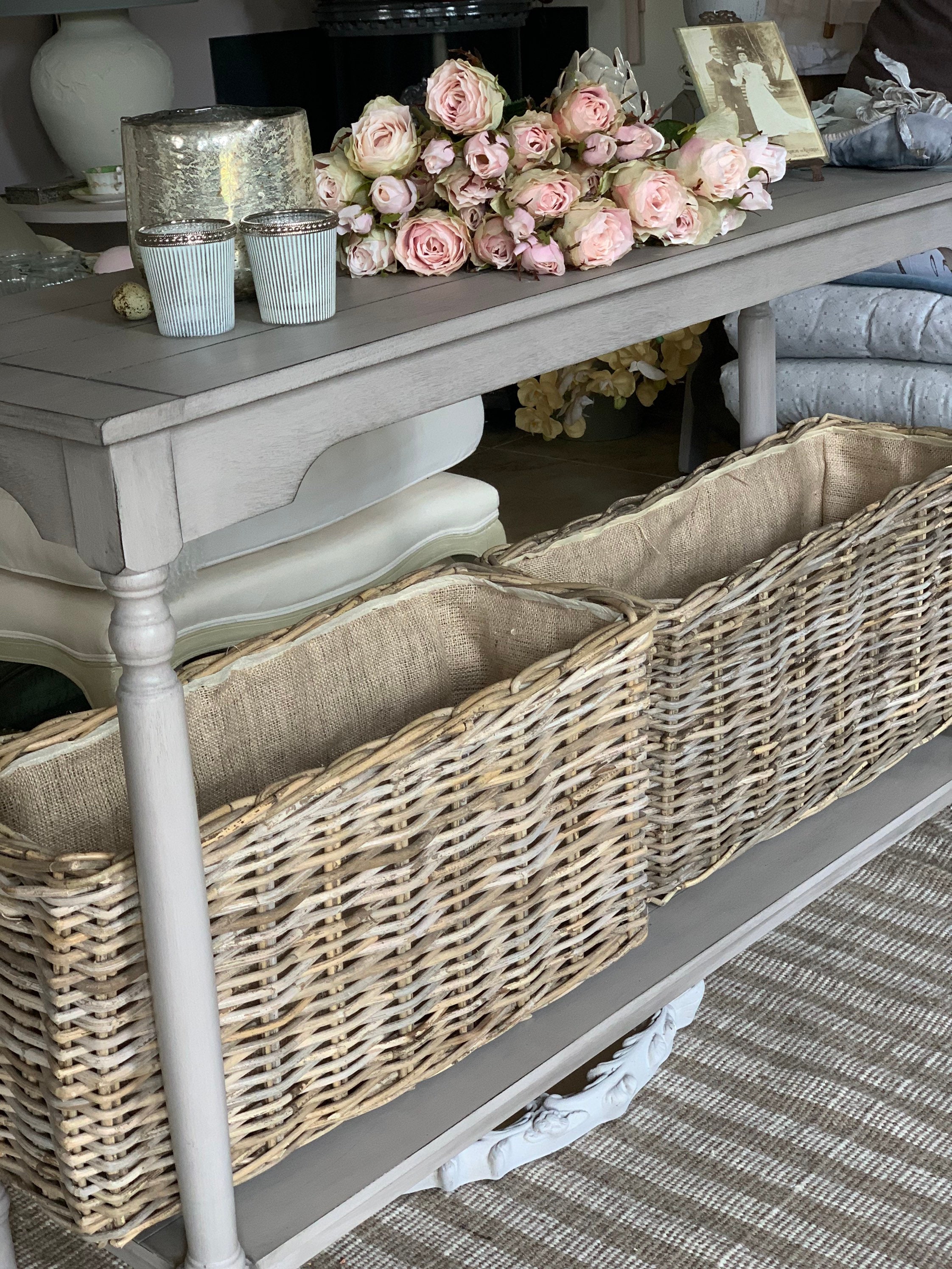 Under table/bench storage basket Etsy
