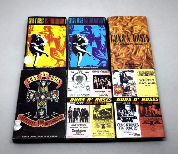 Guns N Roses Cassette Tape Vintage 80s 90s Hard Rock Axl Slash Music Gift Choose Album