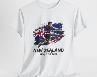 New Zealand Soccer Fan Shirt 2026, New Zealand Fan Tee, Game Day Shirt, Football Fan Gift, Unisex Soccer Tee