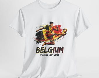 Belgium Soccer Fan Shirt 2026, Belgium Fan Tee, Game Day Shirt, Football Fan Gift, Unisex Soccer Tee